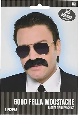 Thick Black Gangster Moustache • $6.98