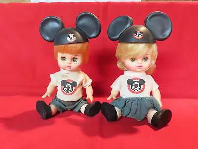 2 Vintage Horseman Mickey Mouses Club Mousketeer Dolls Boy And Girl • $45