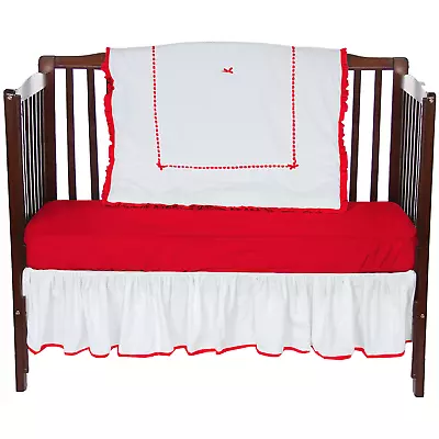 Bedding Unique 3Piece Crib Bedding Set Red • $81.62