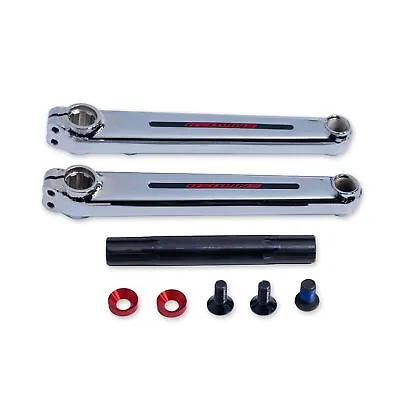 Redline BMX Flight 402 Crank Set 3 Piece - RHD Chrome 175 Mm SP:19 Mm • $279.95