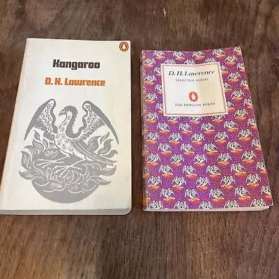 Penguin D.H.Lawrence Books Selected Poems & Kangaroo Vintage Paperbacks • $5.69