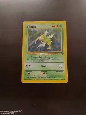 Pokémon TCG Scyther Jungle 10/64 Holo Unlimited Holo Rare • $10