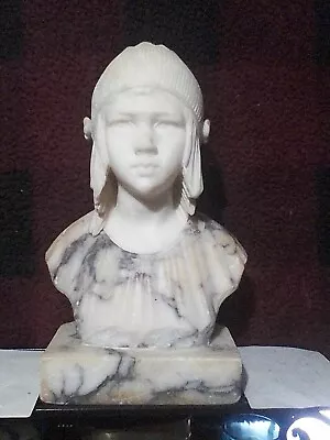 Italian Alabaster Carving Young Girl In Cap Circa 1920s • $500