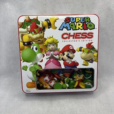 USAopoly Super Mario Chess Collector's Edition Board Game Complete With Tin Case • $24.95
