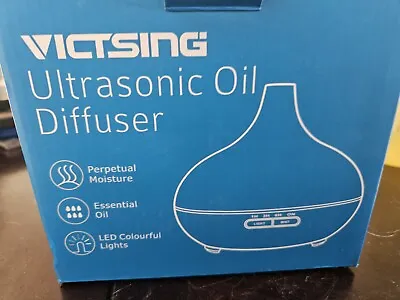 New VicTsing Brown Essential Oil Diffuser W/  Lights # Free Peace Sent Included • $14.50