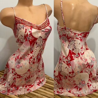 Y2K VINTAGE VICTORIAS SECRET 100% SILK  SLIP DRESS NIGHTY LINGERIE Sz L • $11.50