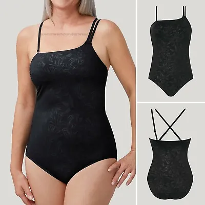 Amoena Manhattan Non Wired One Piece Mastectomy Swimsuit 71420 Black • $31.07