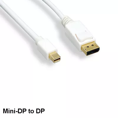 10ft Mini DisplayPort To DisplayPort 1.1 Cable 32AWG Monitor HDTV 4K Male/Male • $12.90