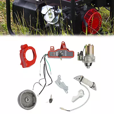 Electric Start Starter Motor Kit For Honda Gx160 5.5Hp GX200 Flywheel Solenoid • $69.12