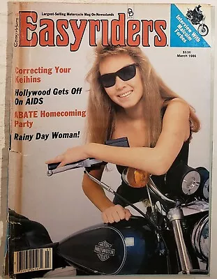 Easyriders Magazine March 1986 Malcolm Forbes AIDS Blood Barrons David Mann • $13.07