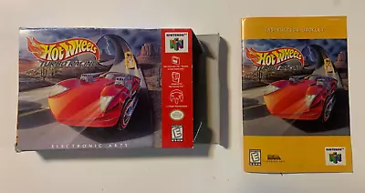 Hot Wheels Turbo Racing N64 BOX And Manual ONLY NO GAME SEE PICTURES • $41.24