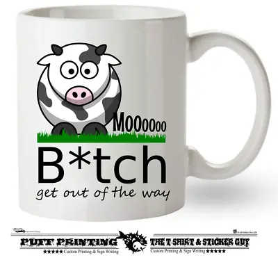 £8.99 • Buy Funny Cow Printed Cup Ceramic Mug Funny Gift Music Birthday Christmas Coffee  