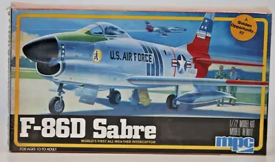 New & Sealed F-86D Sabre 1:72 MPC 1-4101 Complete Unassembled Model Kit • $18.99