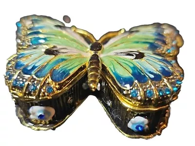 Butterfly With Rhinestone Jewelry Trinket Box    # 2077048 • $14.99