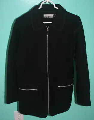 J. PERCY For MARVIN RICHARDS Ladies Black 100% Wool Jacket Size Small Preowned • $18.50