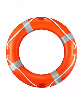 Life Ring Buoy (30”) SOLAS Reflective Tape MED Ship’s Wheel Cert – Free Postage • £52.99