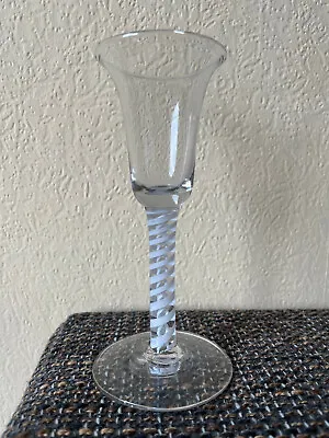 Antique Opaque Twist Stem Wine Glass 18th Century • £149