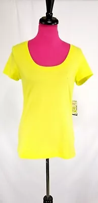 NWT Philosophy By Republic Tshirt Tee Top Size M Womens Lime Green Short Sleeve • $23.99