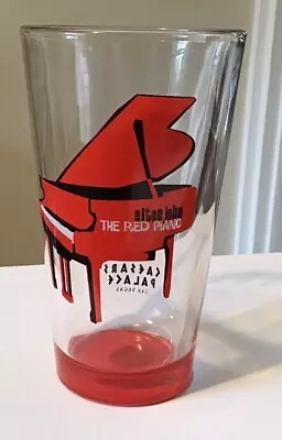 Rare Elton John The Red Piano Glass From Caesars Palace • $47.95