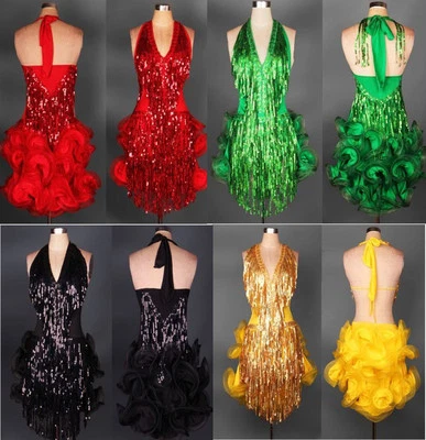 £67.67 • Buy Women's Latin Salsa Tango Rumba Samba Ballroom Competition Dance Dress