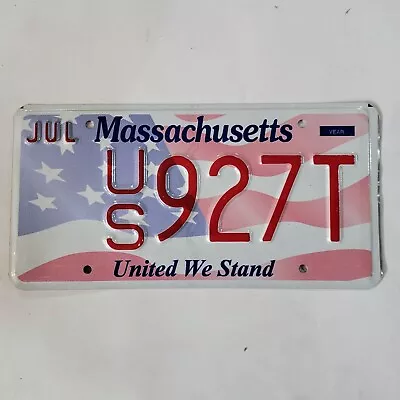 MASSACHUSETTS License Plate 🔥FREE SHIPPING🔥 US 927T ~ MINT GRAPHIC SPECIALTY  • $1.36