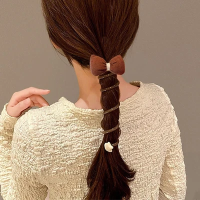 £3.20 • Buy Bow Bowknot Hair Ring Plastic Flower Ponytail Holder  Wedding