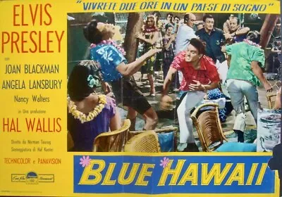 BLUE HAWAII ELVIS PRESLEY Italian Fotobusta Movie Poster 5 1961 • $125