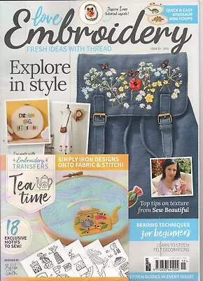 Love Embroidery Magazine.. No 15 Back Issue. With Gift • £7.99