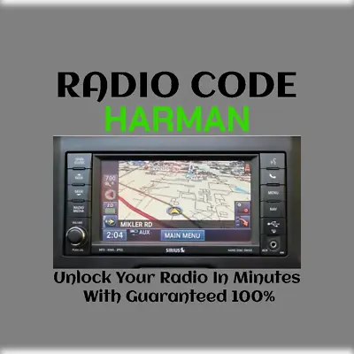 ANTI-THEFT HARMAN RADIO CODE SERIES MyGIG NTG4 RER E STEREO PINCODE SERVICE • $3.99