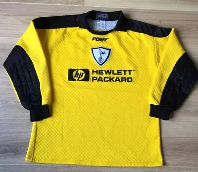 £64.99 • Buy Tottenham Football Shirt Original Gk Keepers Kit 1995 1996 Pony Hewlett Packard