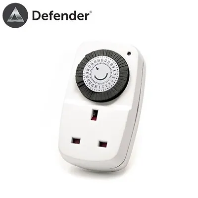 24 Hour Mini Mechanical Segment Timer Switch 13a Uk Mains Plug White • £7.95