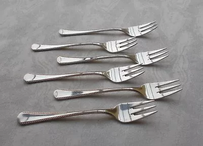 £232.49 • Buy Rare Robbe&berking Königskordel Set From 6 Cake Forks From 800er Silver