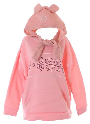 £38.96 • Buy TS-325 Pink Pig Ears Hood Oversized Hoodie Sweatshirt Pullover Pastel