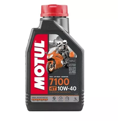 Motul 7100 4T 10W40 100% Synthetic 4-Stroke Ester 1L Engine Motor Oil 1 X 1L • $20.95