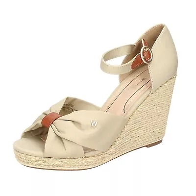 Women's Shoes WRANGLER 8 (EU 38) Sandals Beige Textile EY936-38 • $67.90