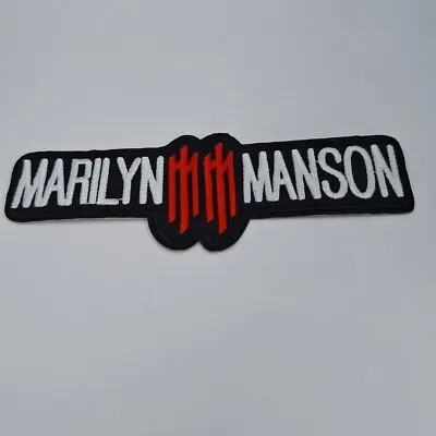 Marilyn Manson - Embroidered Iron On Patch - Punk/Rock/ Heavy Metal Band • $4.49