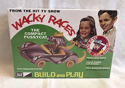 MPC 1/32 Wacky Races Compact Pussycat SNAP Car Plastic Model Penelope Pitstop • $27.32