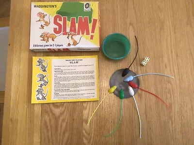 Vintage Waddingtons Slam! Family Game Complete • £3