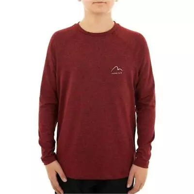 £7.49 • Buy More Mile Kids Train To Run Boys Long Sleeve Running Top Red Training Jersey
