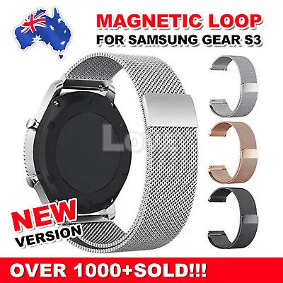 Milanese Magnetic Steel Watch Band Strap For Samsung Gear S3 Frontier Classic • $7.95