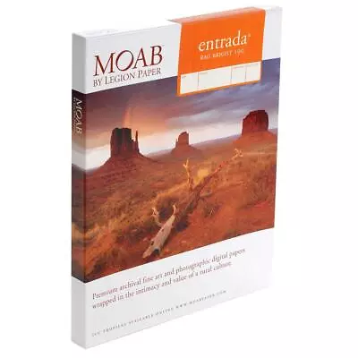 Moab Entrada Rag Fine Art 2-Side Matte Inkjet Paper 8.5x11  25 Sheets • $42.14