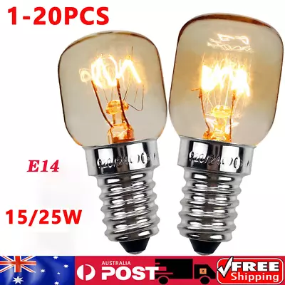 15/25W Microwave Oven Light Bulb Refrigerator E14 Salt Lamp Globe Bulb 1-20PCS • $12.59