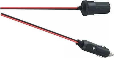 £4.99 • Buy 2m 12v Power Extension Cable / Lead Car Caravan Cigarette Socket Auxiliary Unit