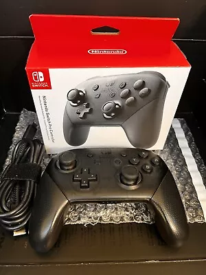 Nintendo Switch Pro Controller W/box  - Black Original Owner • $15.50