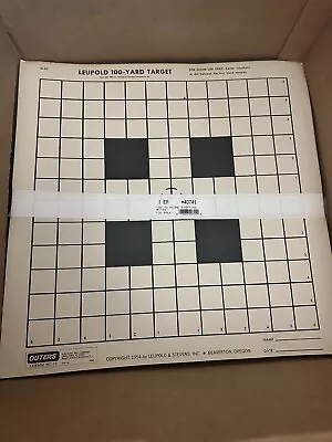 25 Lot Original Vintage 1954 LEUPOLD 100 Yard Targets Official Competition G-53 • $99.95