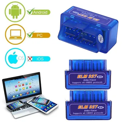 $12.99 • Buy ELM327 V2.1 ODB2 ODB-II Bluetooth Car Auto Diagnostic Scan Scanner Tool NEW