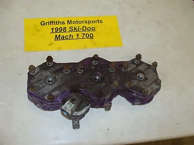 98 SKI-DOO 700 MXZ MACH 1 TRIPLE CK3 Z Cylinder Head W Cover Bolts Thermostat • $98