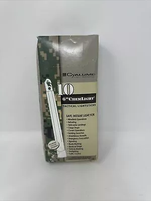 10 Red Military 6  12 Hour Cyalume Tactical Light Sticks Glow Chemlight Prepper • $29.95