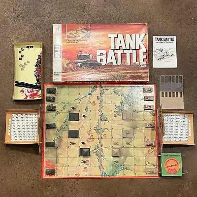 Vintage 1975 Milton Bradley #4508 Tank Battle Boardgame War Strategy Game RARE • $52.49