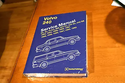 Volvo 240 240DL 240GL 240SE Turbo Bentley Hardcover Service Manual 1983-1993 • $149.95